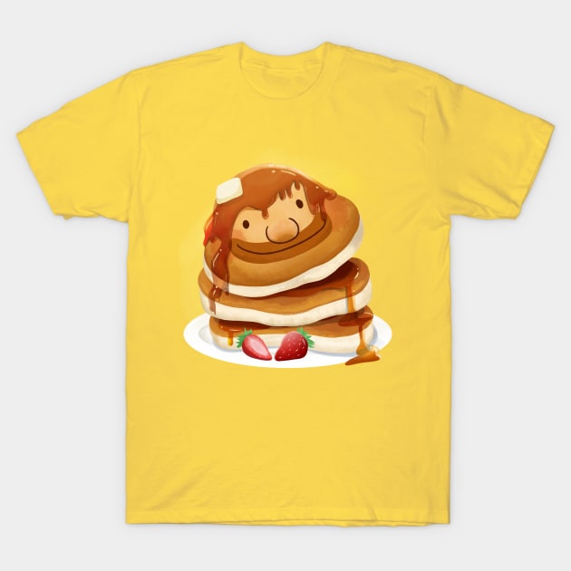 Pancake Smile T-Shirt by Art By Ridley